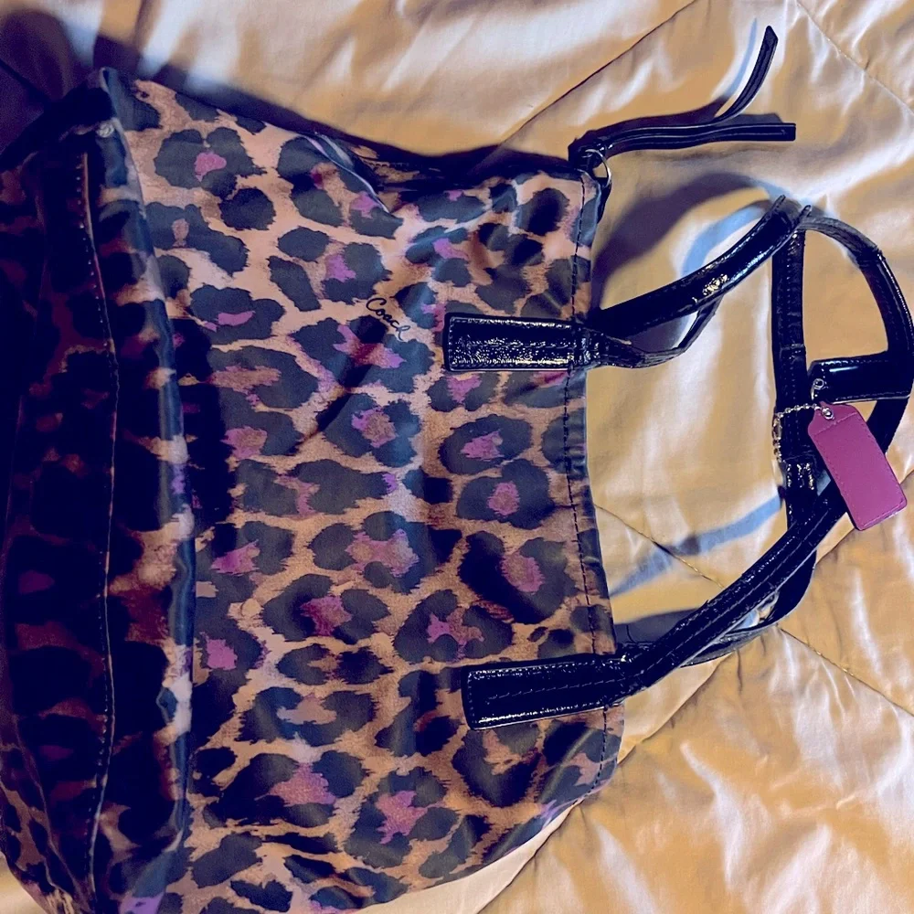 Leopard Coach Purse - Picture 2 of 2